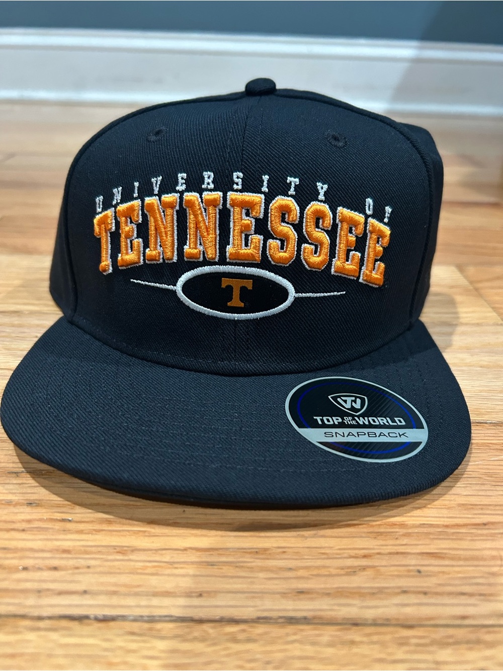 Top of the World Tennessee Snapback Cap - Black & Orange